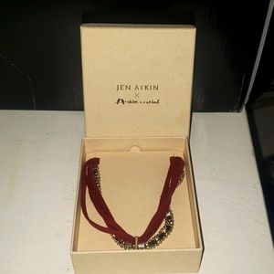 NEW Chloe + Isabel x Jen Atkin Gold + Suede Baguette Headwrap + Choker